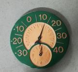 Vintage zidni sat na baterije, promjera 36 cm