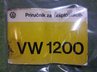 VW 1200 ( Buba), priručnik za esploataciju iz 1974g