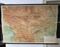 Zidna geografska karta NR Slovenije
