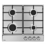 Amica PGA6100BpR ugradbena plinska ploča 59 cm, 4 plamenika, Inox