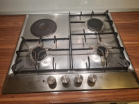 Kombinirana ploča za kuhanje (plin i struja) 60 cm Nehrđajući čelik
