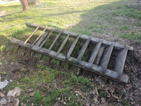 Stare hrastove stepenice – ručni rad, masivni hrast, 280 cm