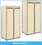 282443 Wardrobes 2 pcs Cream 75x50x160 cm - NOVO
