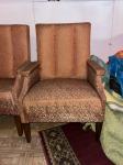 Art deco stilske fotelje naslonjači, vintage 2 komada