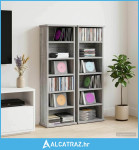 CD ormar 2 kom. Siva Sonoma 60 x 17 x 92 cm Konstruirano drvo - NOVO