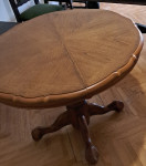 Drveni blagavaonski stol fi106cm + razvlačenje