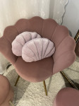 Fotelja školjka roza Novo