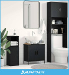 Kabinet za umivaonik u kupaonici Crni hrast 60x30x60 cm Konstruirano d