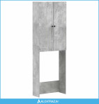 Kabinetska WC ALKMAAR Betonska siva 66 x 25,5 x 190 cm - NOVO
