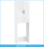 Kabinetska WC HAARLEM Bijela visokog sjaja 66 x 25,5 x 190 cm - NOVO
