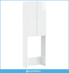 Kabinetska WC ZWOLLE Bijela visokog sjaja 66 x 25,5 x 190 cm - NOVO