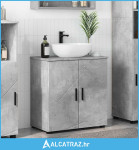 Kupaonski ormar Beton siva 61 x 35 x 64 cm Konstruirano drvo - NOVO