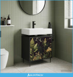Kupaonski ormar RHENEN Crni hrast 60 x 40 x 61 cm - NOVO