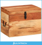 Kutija za pohranu 39 x 28 x 31 cm od masivnog bagremovog drva - NOVO