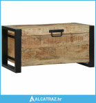 kutije za pohranu 60x30x30cm od masivnog drva manga i metala - NOVO