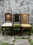 MASIV Prodajem komplet retro vintage stolice + stol (puno drvo)