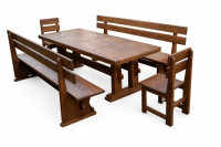 Masivna blagovaonska garnitura rustikalnog izgleda – izrađujemo po nar