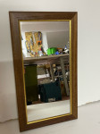 Ogledalo - drveni okvir - 46 x 26 cm