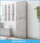 Ormar za hodnik siva boja betona 55 x 25 x 189 cm od iverice - NOVO