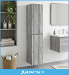 Ormar za Kupaonicu na Zidu Siva Sonoma 33 x 34,5 x 160 cm - NOVO