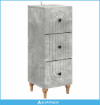 Ormar s ladicama Betonska siva 33 x 34,5 x 90 cm - NOVO
