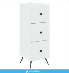 Ormar s ladicama Bijela 33 x 34,5 x 90 cm Konstruirano drvo - NOVO