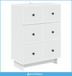 Ormar s ladicama Bijela 66 x 34,5 x 90 cm Konstruirano drvo - NOVO