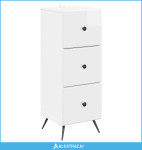 Ormar s ladicama Bijela visokog sjaja 33 x 34,5 x 90 cm - NOVO