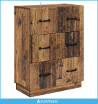 Ormar s ladicama Staro drvo 66 x 34,5 x 87 cm Konstruirano drvo - NOVO