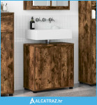 Ormarić za umivaonik s policom Dimljeni hrast 60 x 30 x 60 cm - NOVO