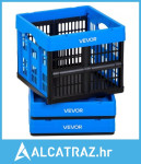 Plastične sklopive kutije za pohranu, 25L 3 pakiranja, slagajuće sklop