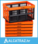 Plastične sklopive kutije za pohranu, pakiranja od 6 komada od 45 l, s