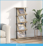 Polica za časopise s policom Sonoma hrast 68 x 40 x 123.5 cm - NOVO