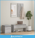 Set namještaja za hodnik boja sivog hrasta sonome drveni - NOVO