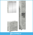 Set namještaja za kupaonicu TULUM 3 pcs Betonski sivi - NOVO