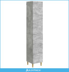 Set ormara 2 pcs Betonska siva 33 x 34,5 x 90 cm - NOVO