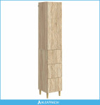 Set ormara 2 pcs Hrast sonoma 33 x 34,5 x 90 cm - NOVO