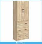 Set ormara 2 pcs Hrast sonoma 66 x 34,5 x 87 cm - NOVO