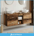 Set ormarića za kupaonicu 3 kom. Staro drvo 49,5 x 41 x 64,5 cm - NOVO