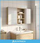 Set ormarića za kupaonicu S LED lampica 3 pcs 90 x 10,5 x 50 cm - NOVO