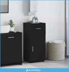 Set ormarića za kupaonicu TULUM Crna 37 x 31,5 x 82 cm - NOVO