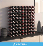 Stalak za vino za 72 boce smeđi od masivne borovine - NOVO