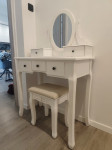 Stolić za šminkanje sa stolcem i okretnim ogledalom