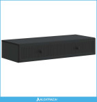 Stolna montirana na zid Crna 87,5 x 34,5 x 17 cm - NOVO