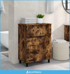 Toaletna jedinica Dimljeni hrast 60 x 35 x 80 cm - NOVO