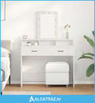 Toaletni Stol Bijeli MDF 100 x 41 x 140 cm Toaletni Stol - NOVO