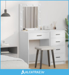 toaletni stol s LED svjetlima bijeli 50x41x135 cm - NOVO