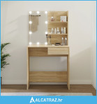 Toaletni stolić LED boja hrasta sonome 74,5 x 40 x 141 cm - NOVO