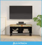 TV ormarić 85x33x43,5 cm od masivnog obnovljenog drva - NOVO