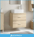Umivaonik s policom Hrast sonoma 53 x 34,5 x 63 cm - NOVO